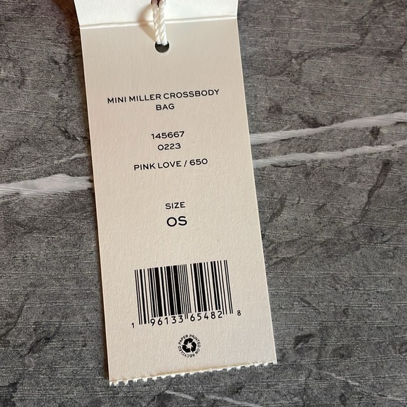 NWT , tory burch mini miller crossbody. Bag 145667 pink love - Picture 15 of 16